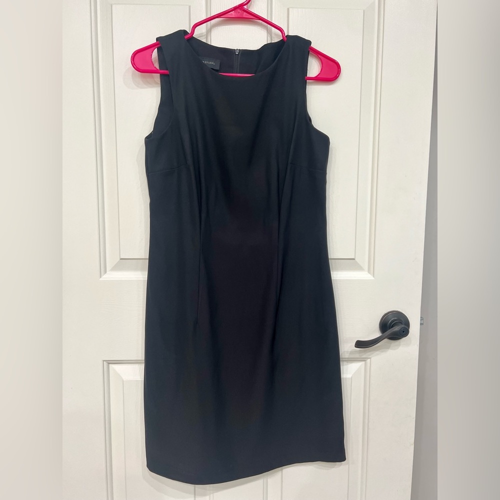 Black shell dress. Size 8. Simple but elegant.